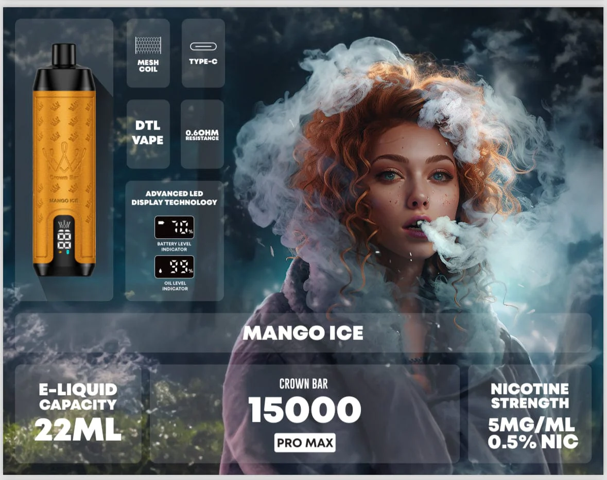 Al Fakher Crown Bar Vape 8000 Puffs - Image 10