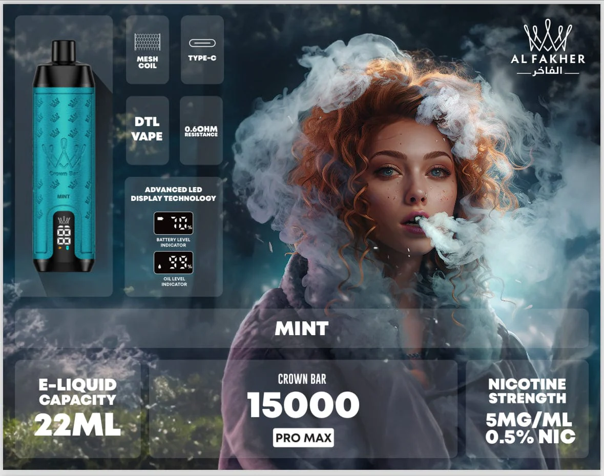 Al Fakher Crown Bar Vape 8000 Puffs - Image 12