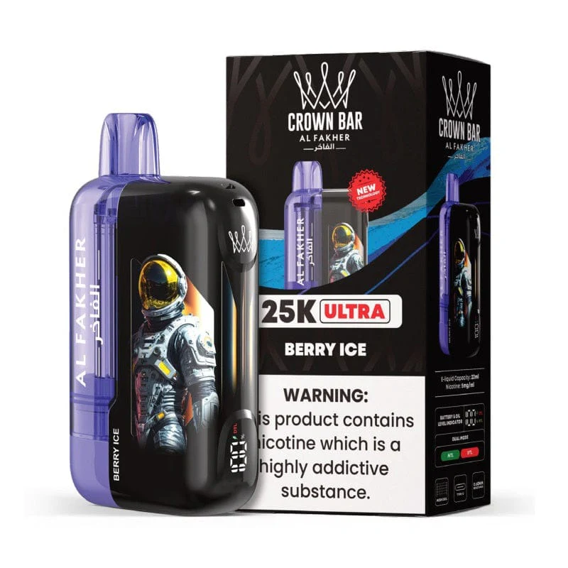 AL FAKHER CROWN BAR CRYSTAL BIG CLOUD DISPOSABLE VAPE 8000 - Image 7