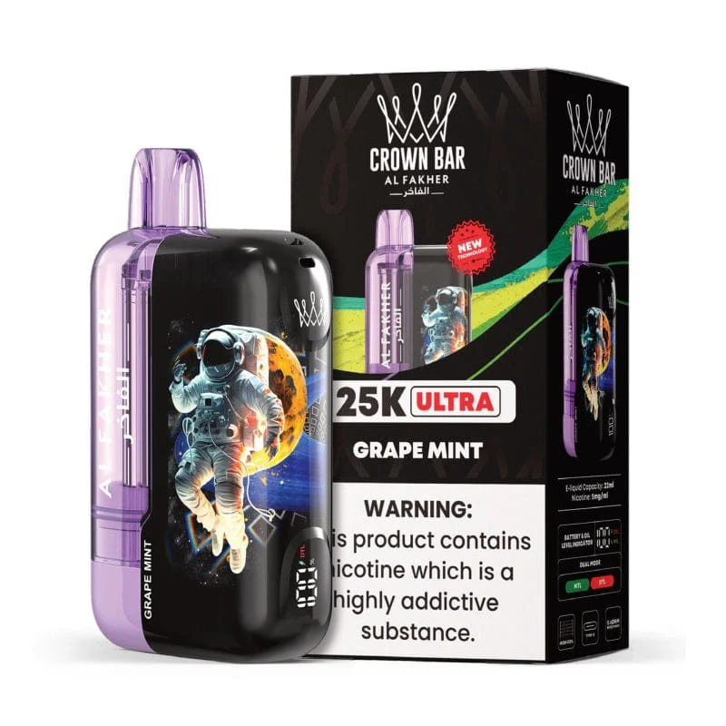 AL FAKHER CROWN BAR CRYSTAL BIG CLOUD DISPOSABLE VAPE 8000 - Image 11