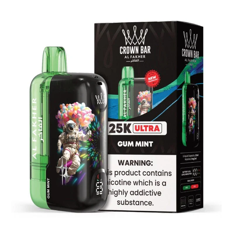 AL FAKHER CROWN BAR CRYSTAL BIG CLOUD DISPOSABLE VAPE 8000 - Image 12