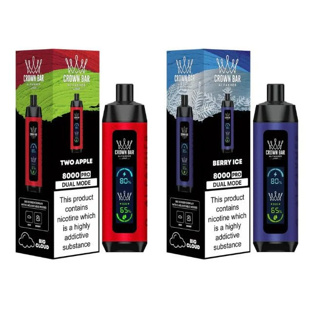 Crown Bar Pro Al Fakher Disposable Vape 8000 Hookah Vape - Image 3