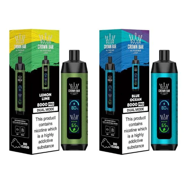 Crown Bar Pro Al Fakher Disposable Vape 8000 Hookah Vape - Image 4