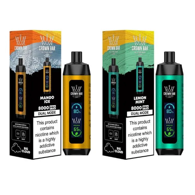 Crown Bar Pro Al Fakher Disposable Vape 8000 Hookah Vape - Image 5