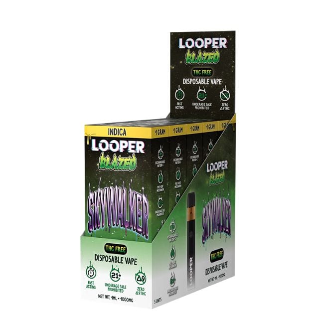 Looper Blazed THC FREE Disposable Vape 1 Gram - Image 3