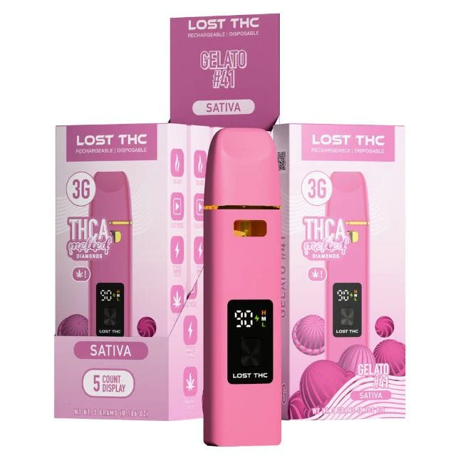 Lost THC Melted Diamonds Disposable 3GM - Image 4