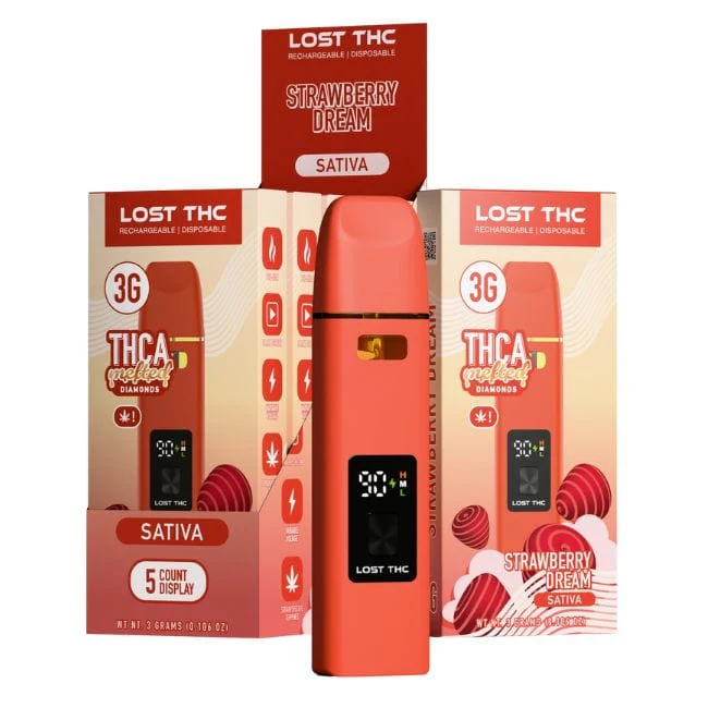 Lost THC Melted Diamonds Disposable 3GM - Image 8