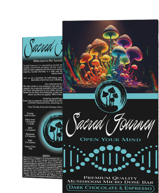 Sacred Journey Mushroom Chocolate Bar - Image 4